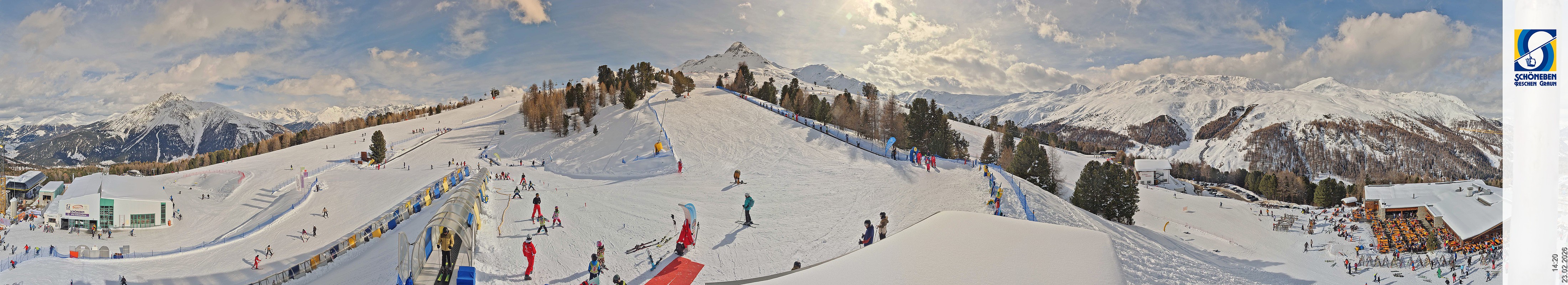 Archiv Foto Webcam Schöneben - Panoramablick von der Mittelstation