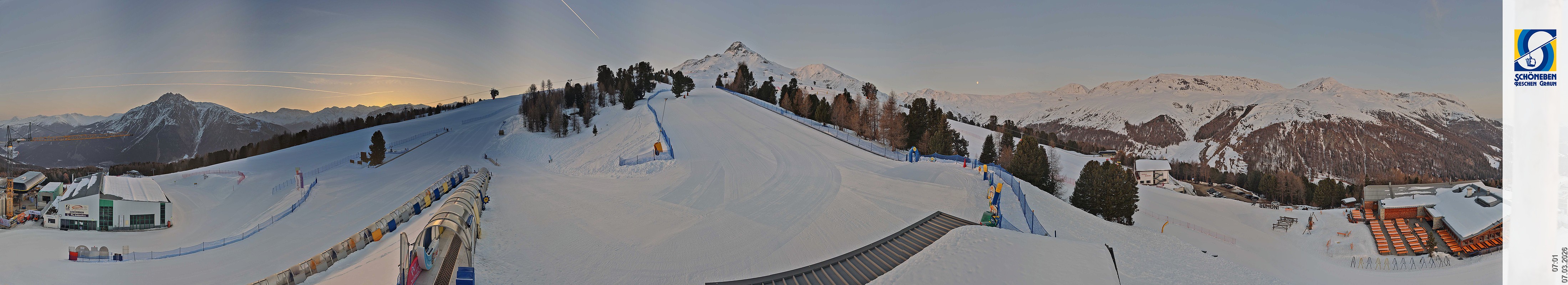 Archiv Foto Webcam Schöneben - Panoramablick von der Mittelstation