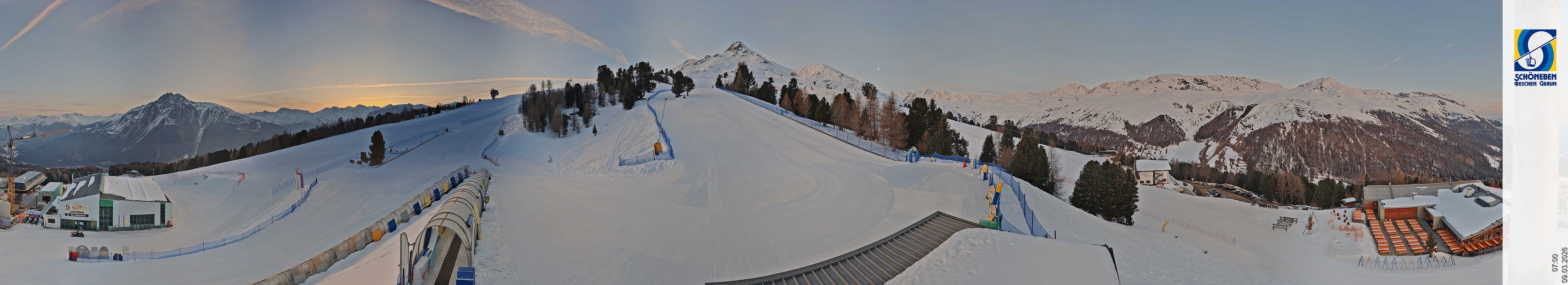 Archiv Foto Webcam Schöneben - Panoramablick von der Mittelstation