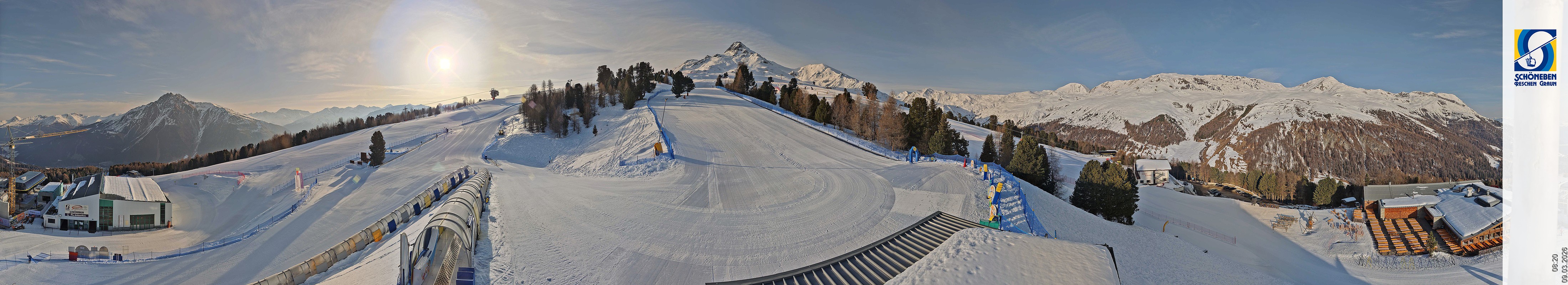Archiv Foto Webcam Schöneben - Panoramablick von der Mittelstation