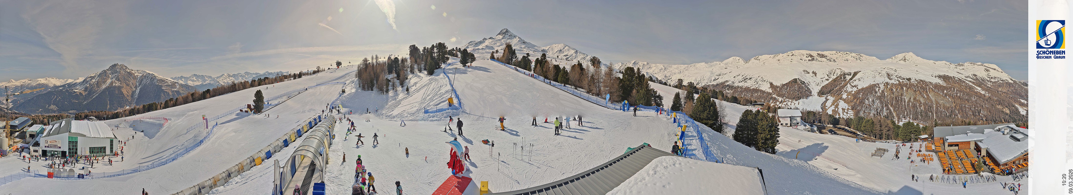 Archiv Foto Webcam Schöneben - Panoramablick von der Mittelstation