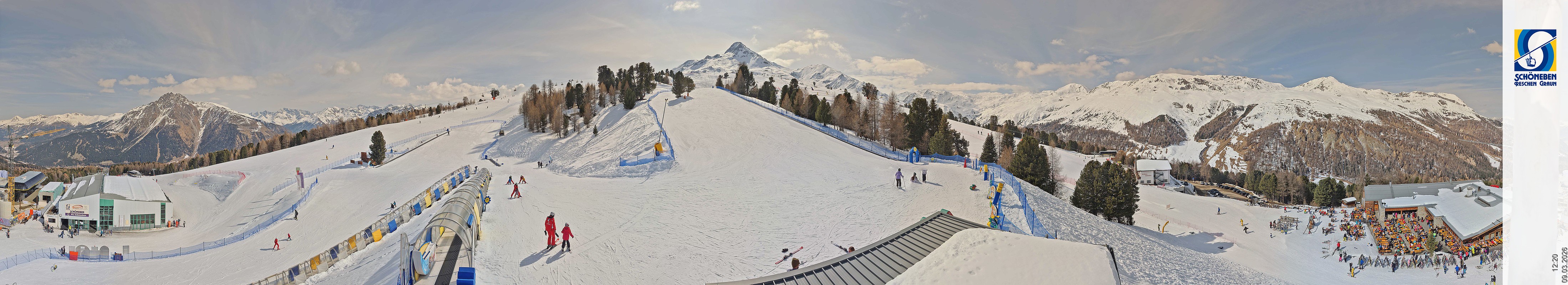 Archiv Foto Webcam Schöneben - Panoramablick von der Mittelstation