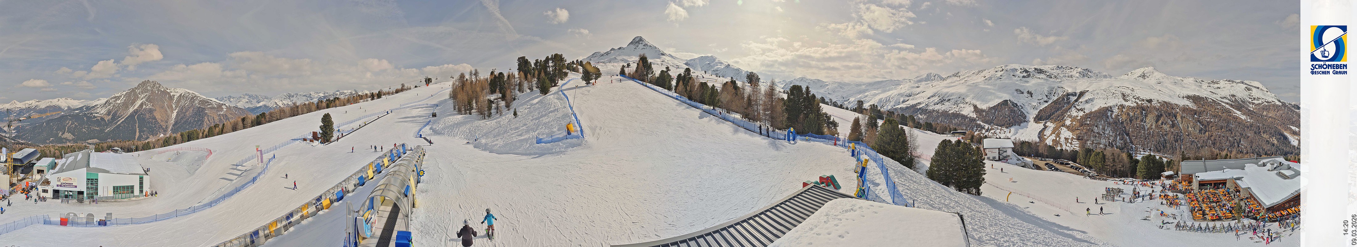 Archiv Foto Webcam Schöneben - Panoramablick von der Mittelstation