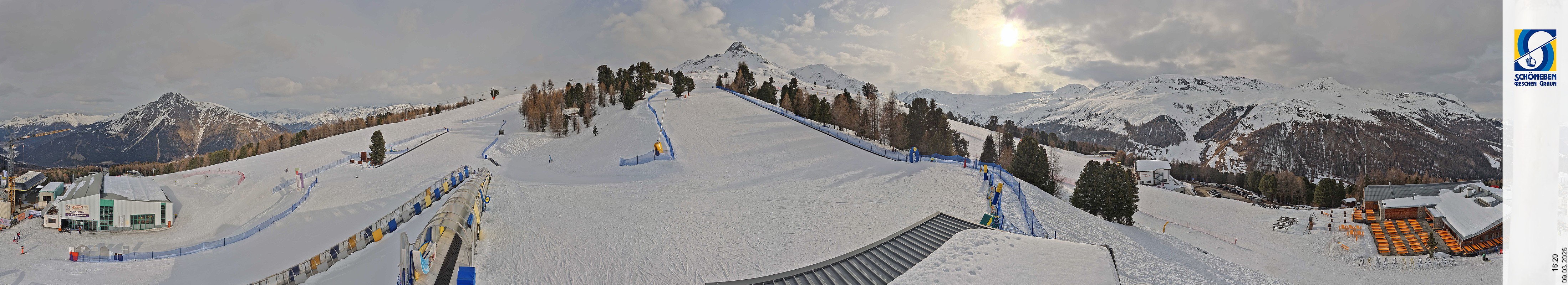 Archiv Foto Webcam Schöneben - Panoramablick von der Mittelstation