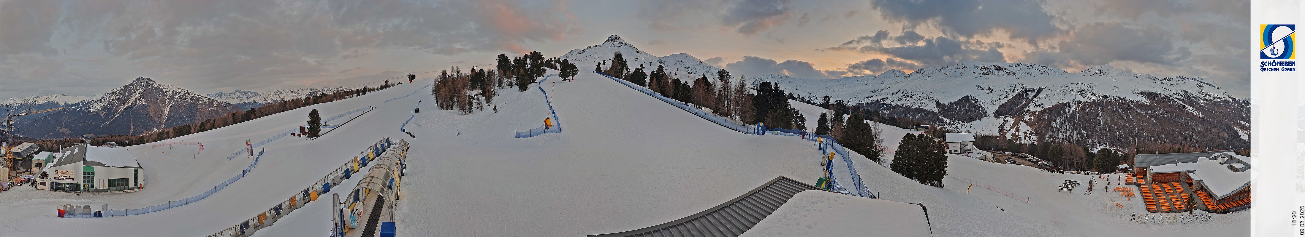 Archiv Foto Webcam Schöneben - Panoramablick von der Mittelstation