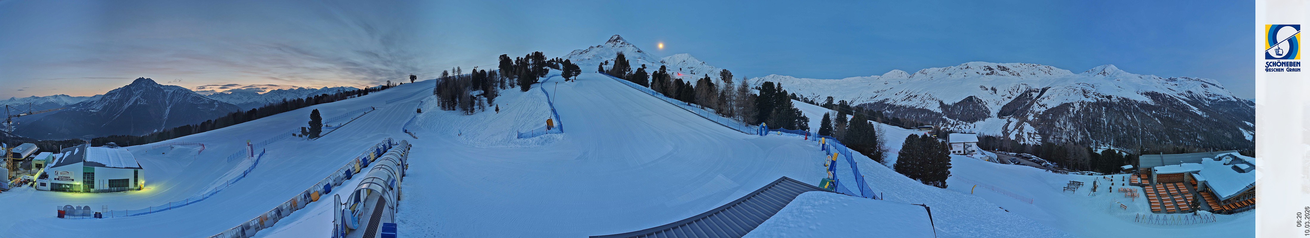 Archiv Foto Webcam Schöneben - Panoramablick von der Mittelstation
