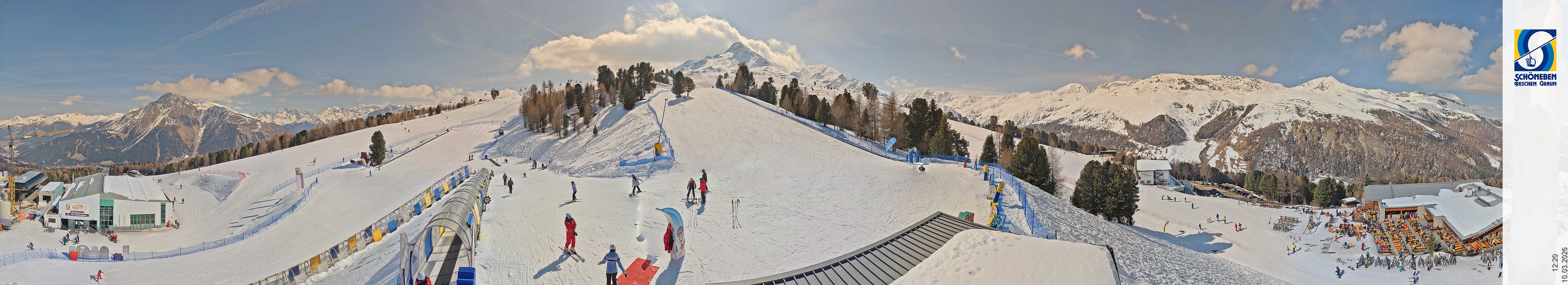 Archiv Foto Webcam Schöneben - Panoramablick von der Mittelstation