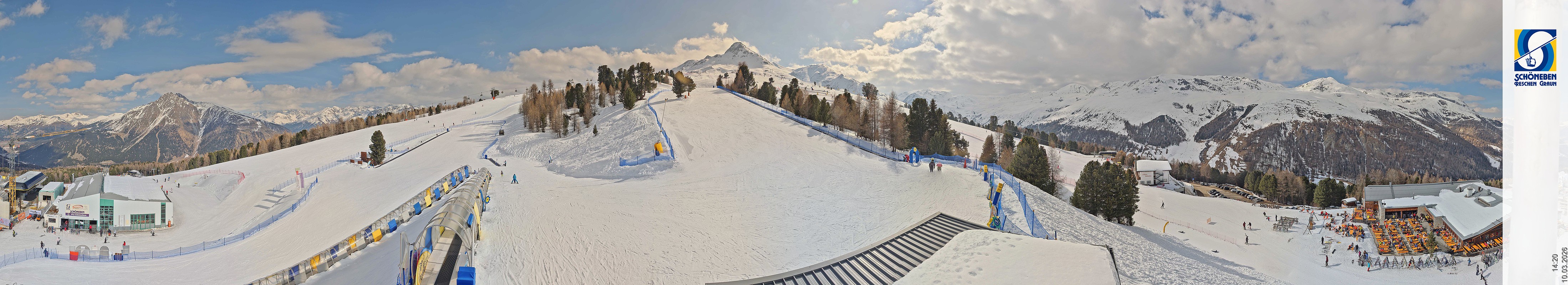 Archiv Foto Webcam Schöneben - Panoramablick von der Mittelstation