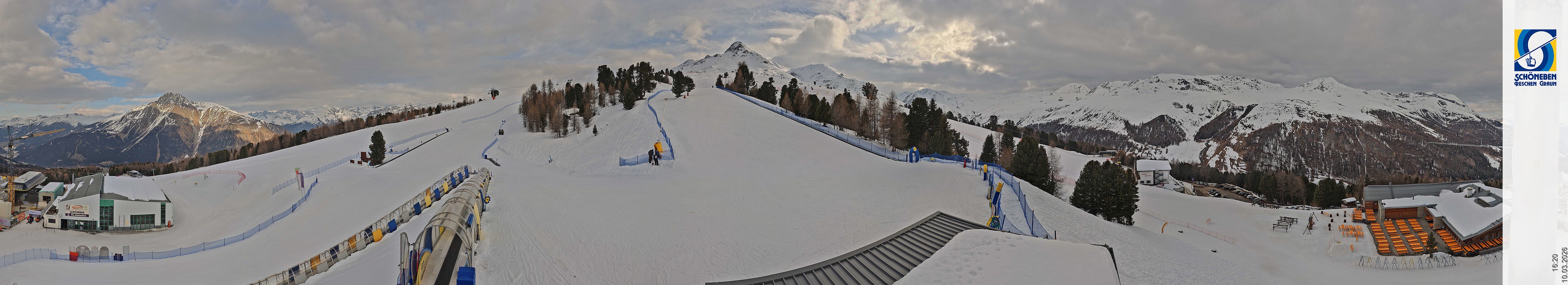 Archiv Foto Webcam Schöneben - Panoramablick von der Mittelstation