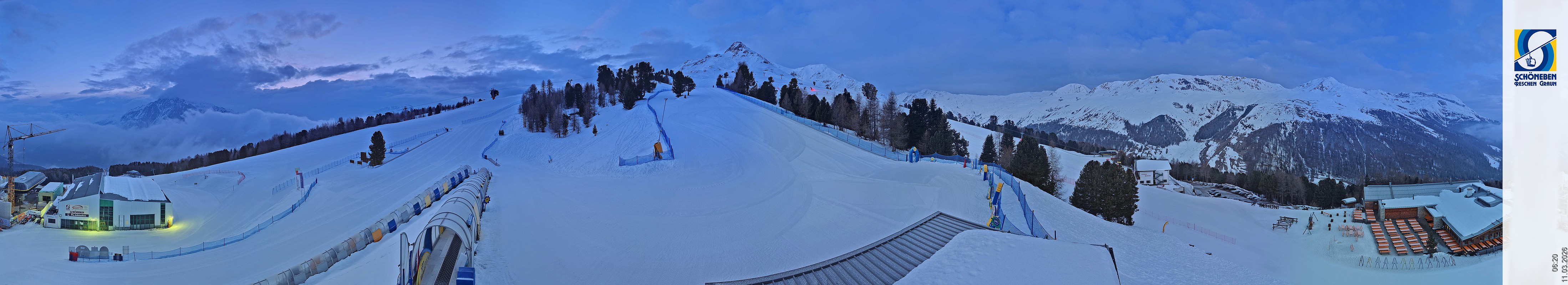 Archiv Foto Webcam Schöneben - Panoramablick von der Mittelstation