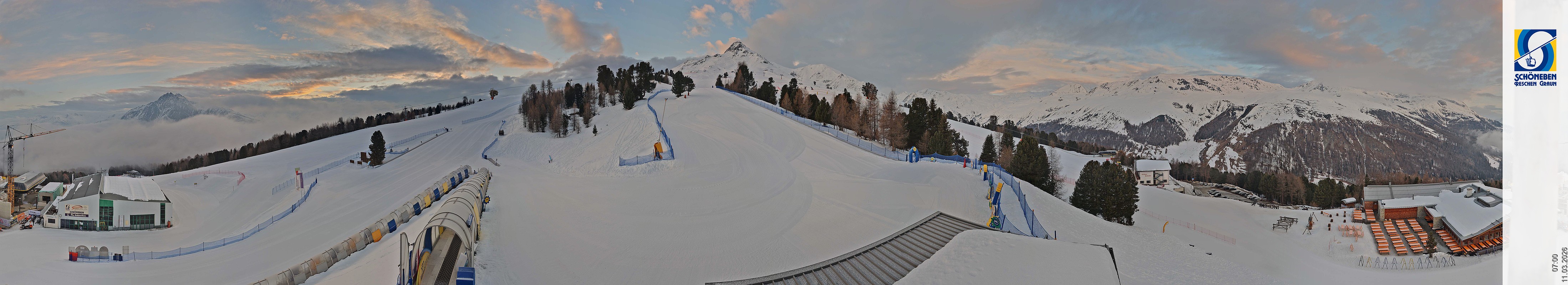 Archiv Foto Webcam Schöneben - Panoramablick von der Mittelstation