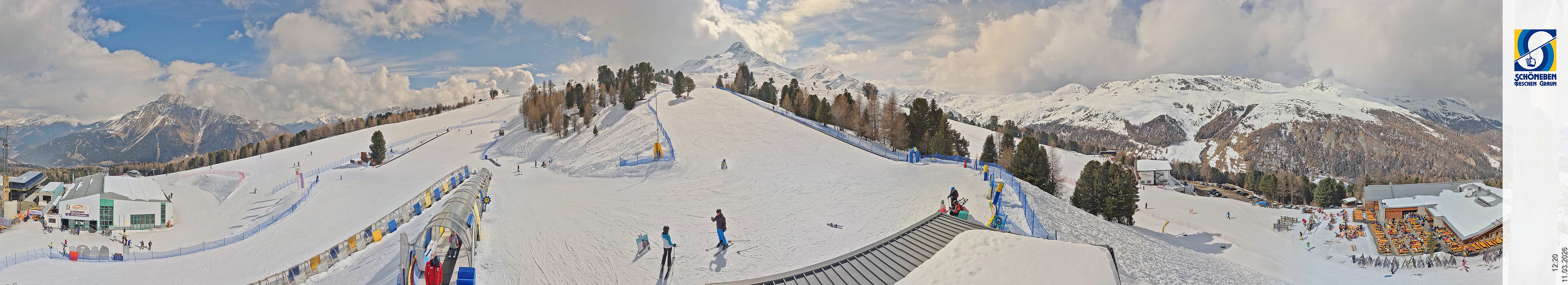 Archiv Foto Webcam Schöneben - Panoramablick von der Mittelstation