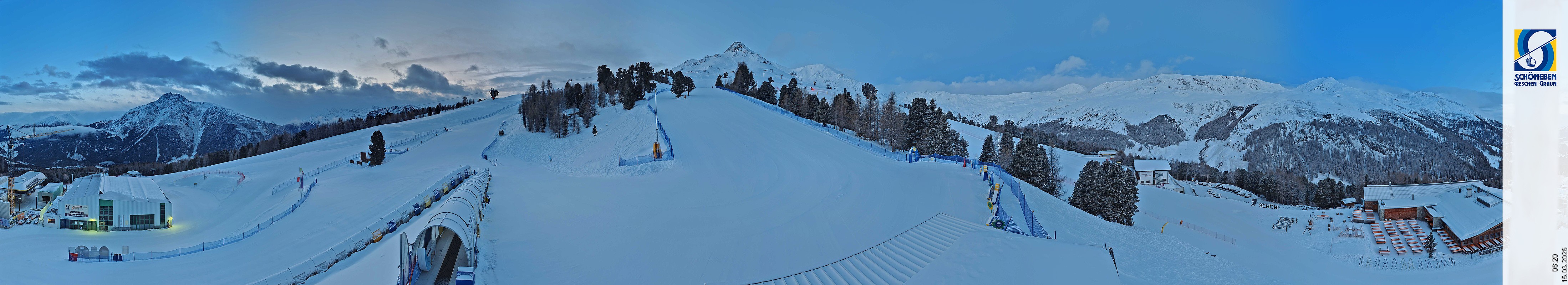 Archiv Foto Webcam Schöneben - Panoramablick von der Mittelstation