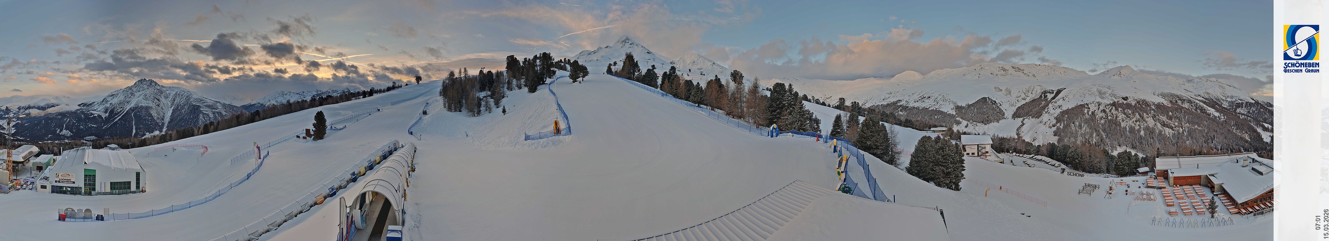 Archiv Foto Webcam Schöneben - Panoramablick von der Mittelstation