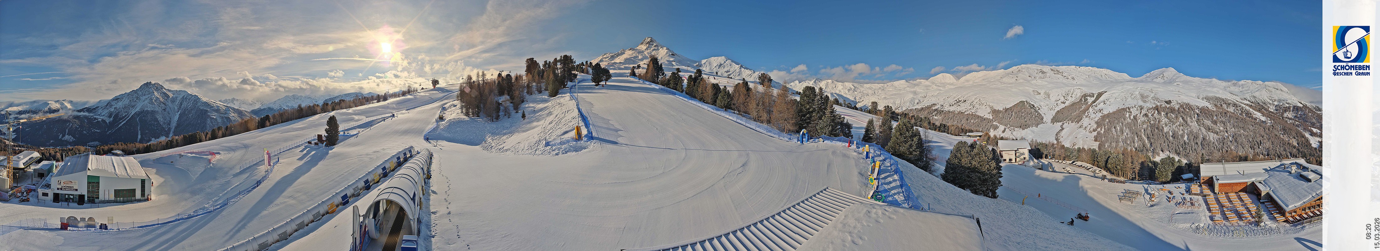 Archiv Foto Webcam Schöneben - Panoramablick von der Mittelstation