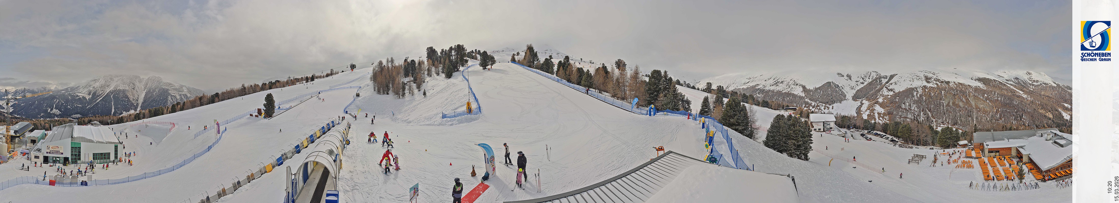 Archiv Foto Webcam Schöneben - Panoramablick von der Mittelstation
