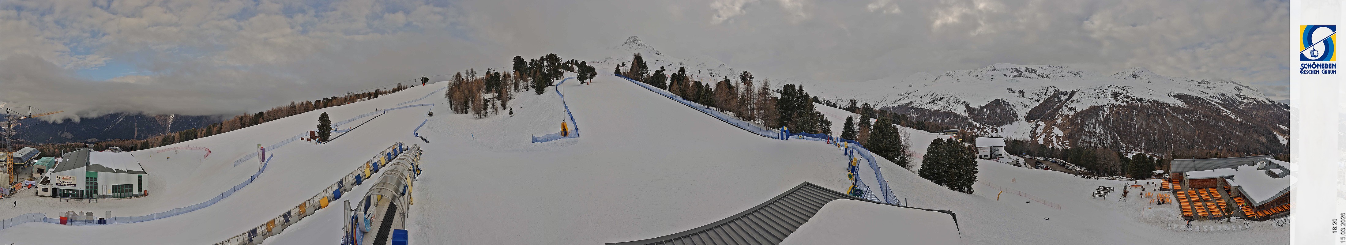 Archiv Foto Webcam Schöneben - Panoramablick von der Mittelstation