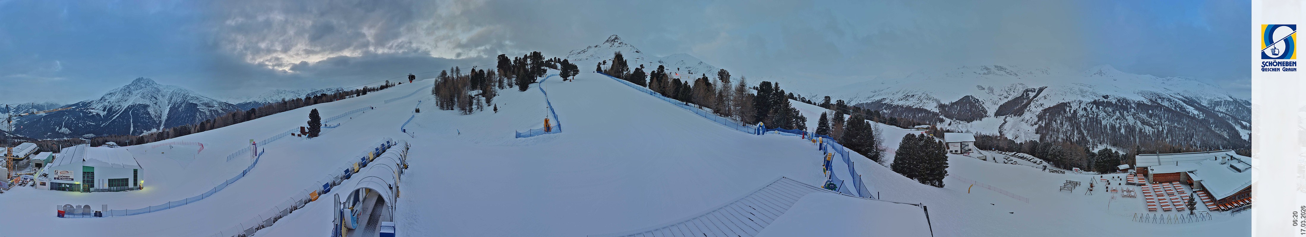 Archiv Foto Webcam Schöneben - Panoramablick von der Mittelstation