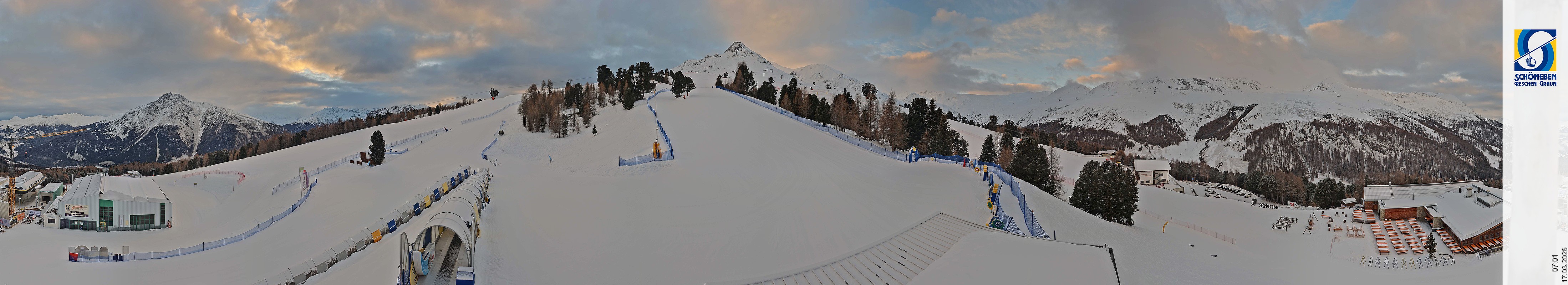 Archiv Foto Webcam Schöneben - Panoramablick von der Mittelstation
