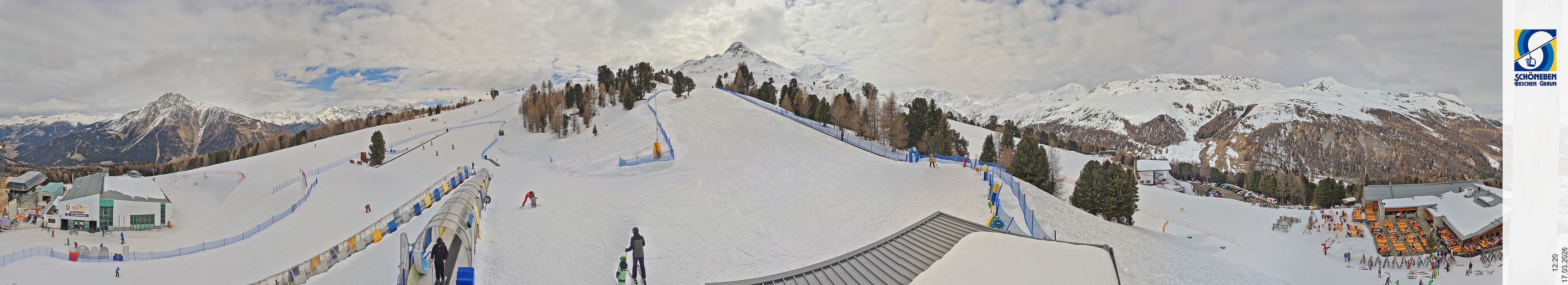 Archiv Foto Webcam Schöneben - Panoramablick von der Mittelstation