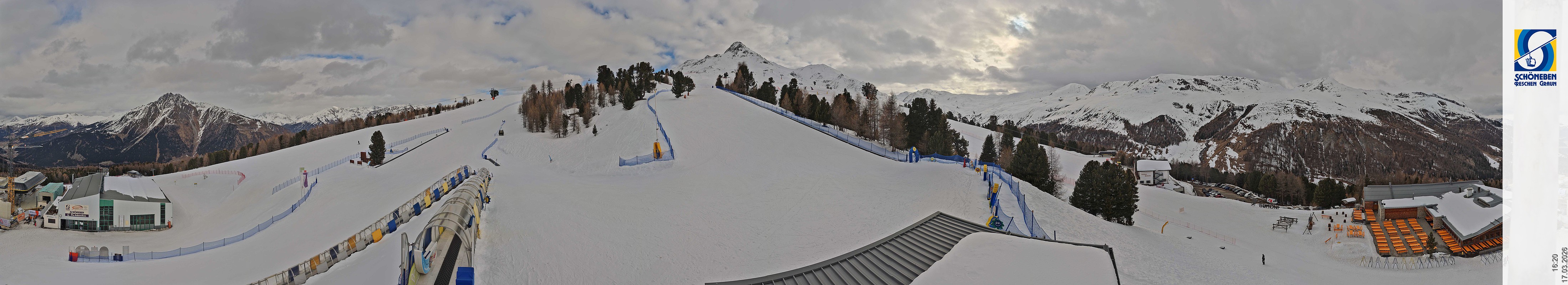 Archiv Foto Webcam Schöneben - Panoramablick von der Mittelstation