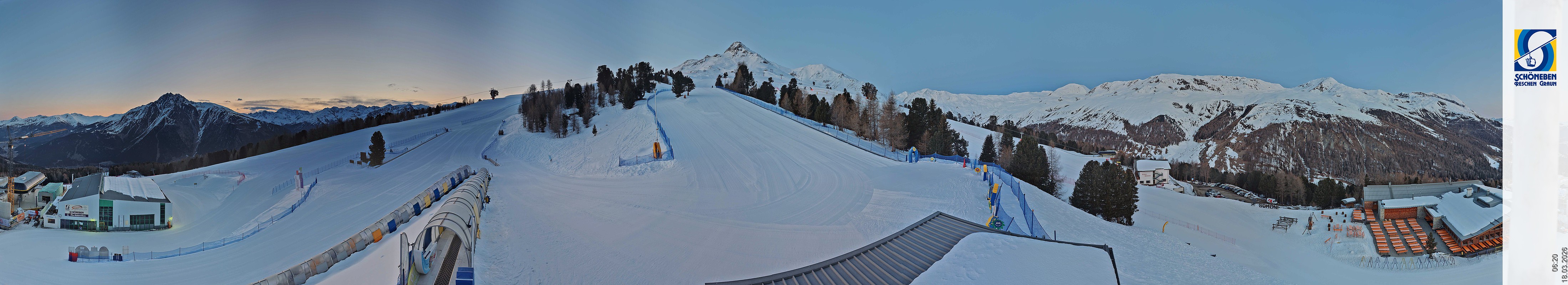 Archiv Foto Webcam Schöneben - Panoramablick von der Mittelstation