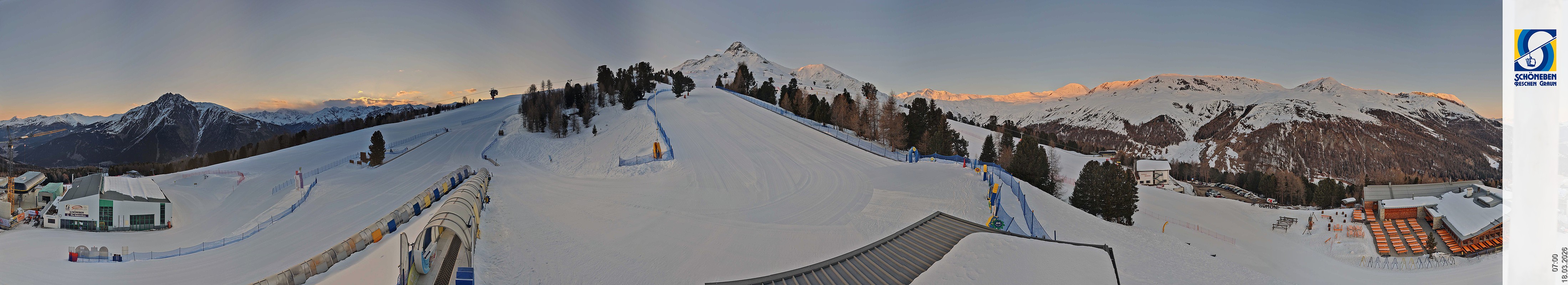 Archiv Foto Webcam Schöneben - Panoramablick von der Mittelstation