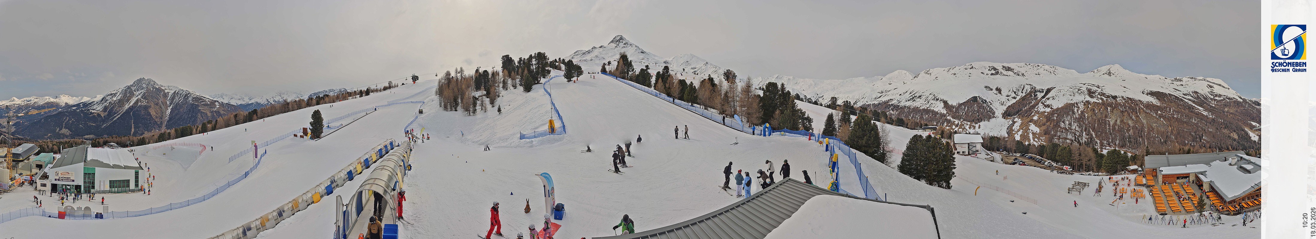 Archiv Foto Webcam Schöneben - Panoramablick von der Mittelstation