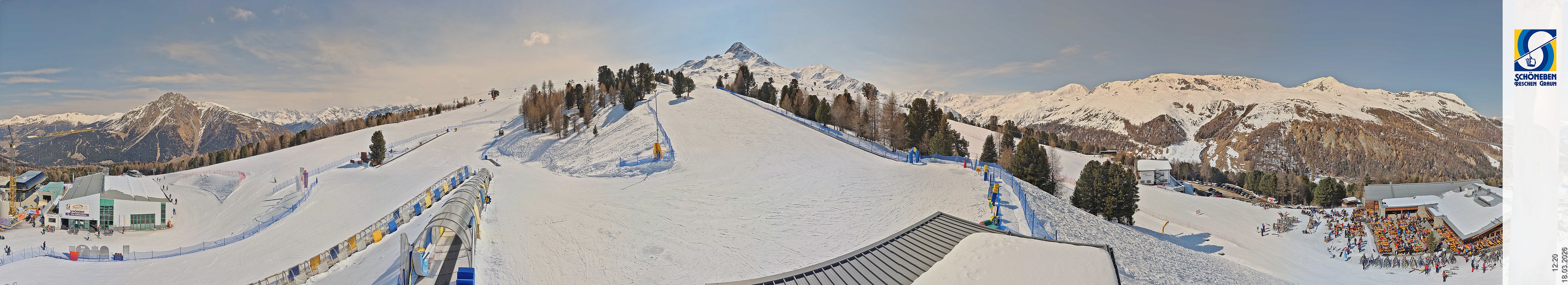 Archiv Foto Webcam Schöneben - Panoramablick von der Mittelstation