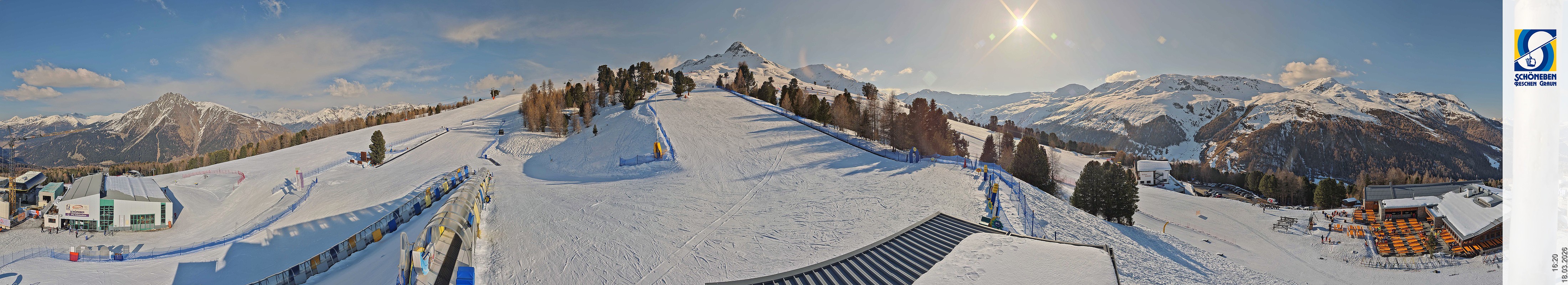 Archiv Foto Webcam Schöneben - Panoramablick von der Mittelstation