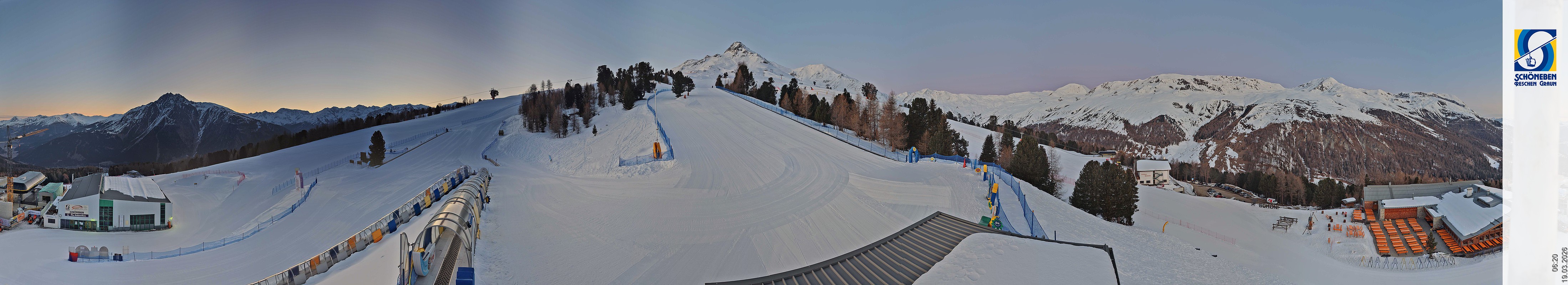 Archiv Foto Webcam Schöneben - Panoramablick von der Mittelstation