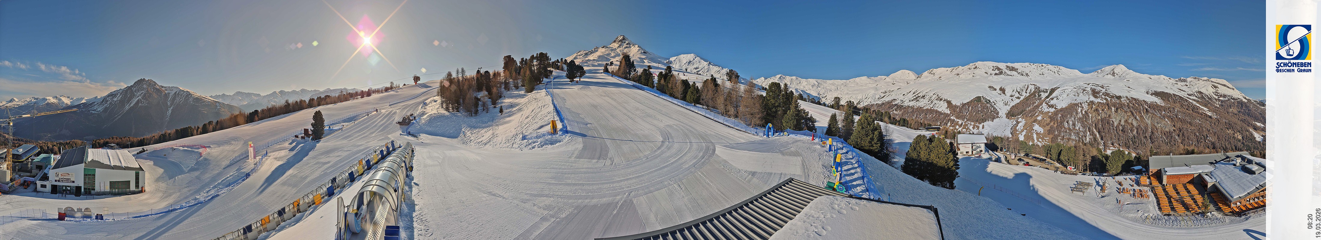 Archiv Foto Webcam Schöneben - Panoramablick von der Mittelstation