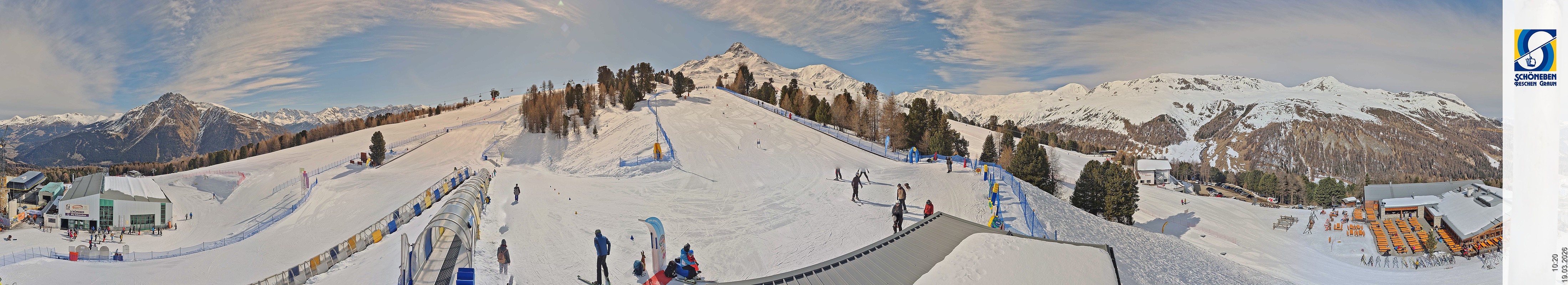 Archiv Foto Webcam Schöneben - Panoramablick von der Mittelstation