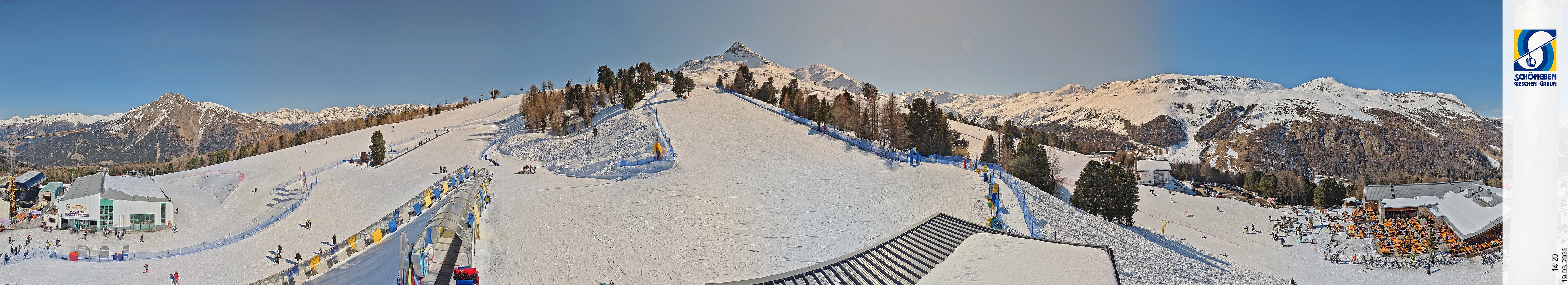 Archiv Foto Webcam Schöneben - Panoramablick von der Mittelstation