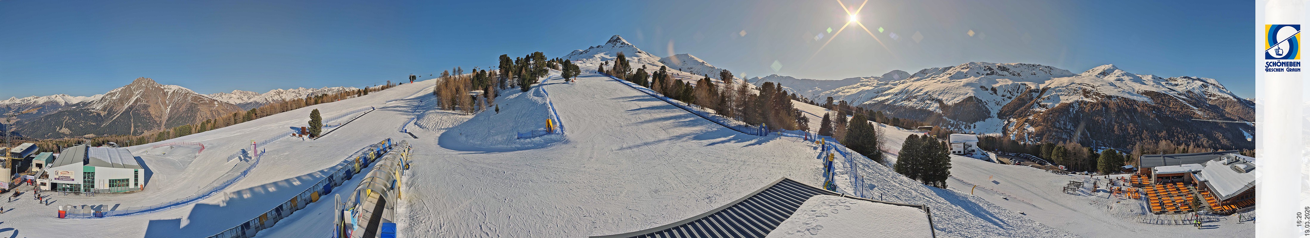 Archiv Foto Webcam Schöneben - Panoramablick von der Mittelstation