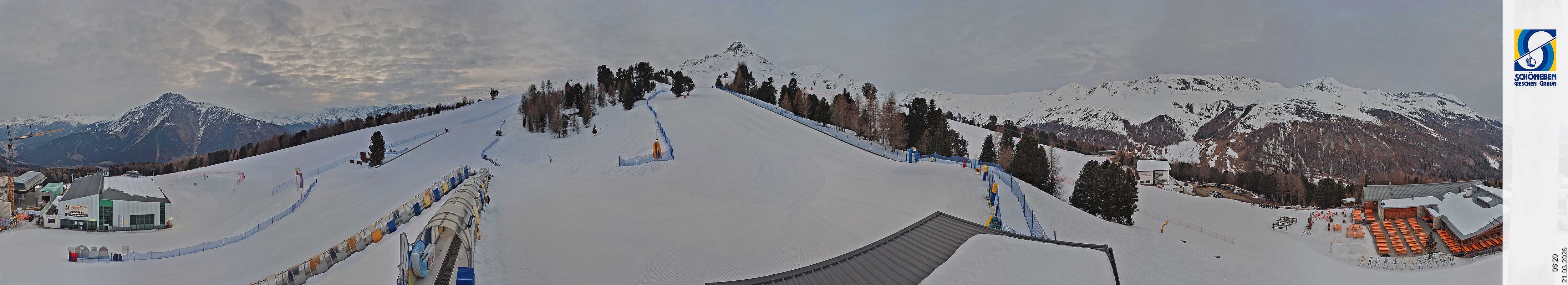 Archiv Foto Webcam Schöneben - Panoramablick von der Mittelstation
