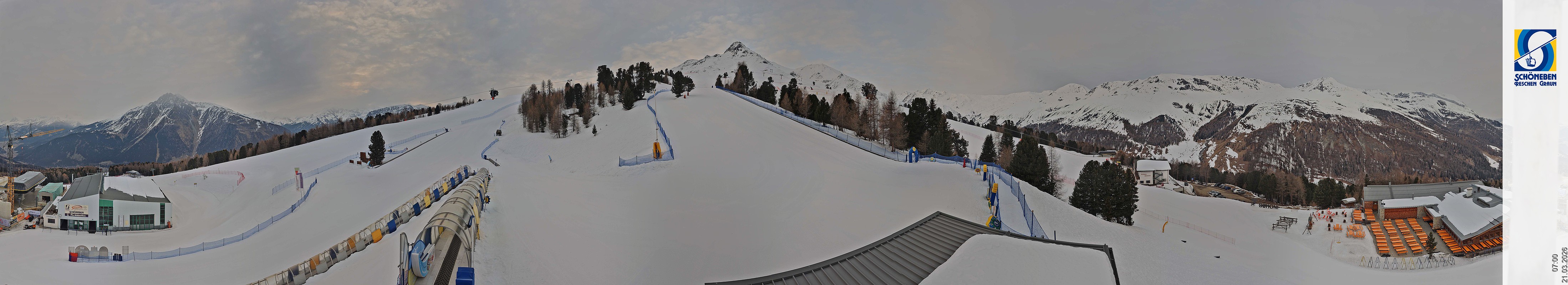 Archiv Foto Webcam Schöneben - Panoramablick von der Mittelstation