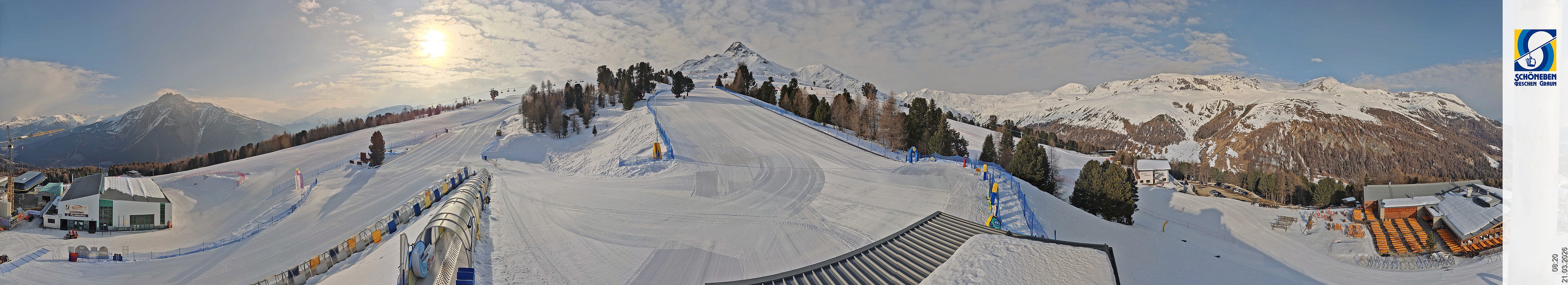 Archiv Foto Webcam Schöneben - Panoramablick von der Mittelstation