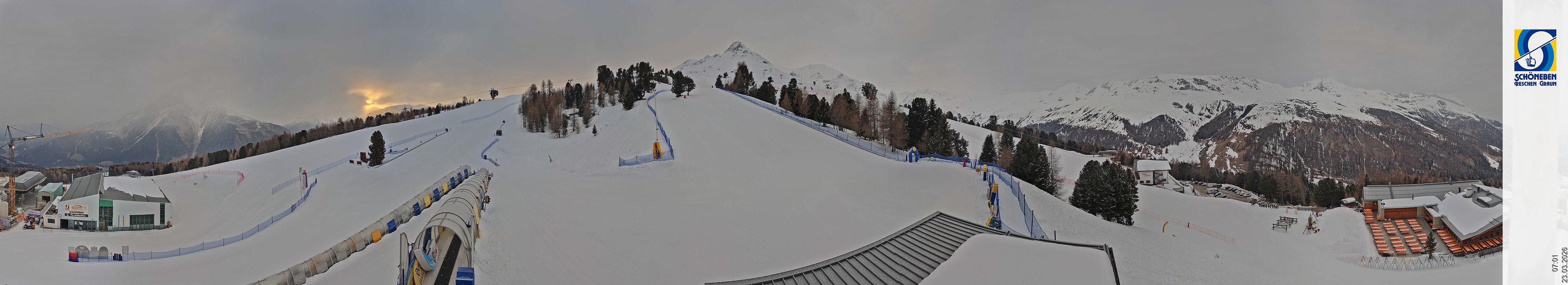 Archiv Foto Webcam Schöneben - Panoramablick von der Mittelstation