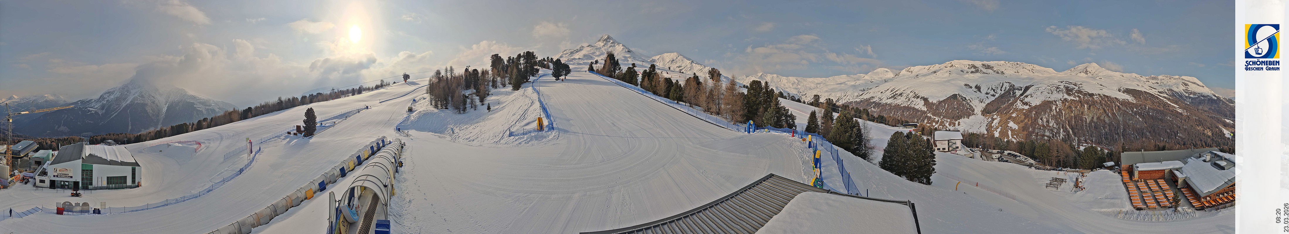 Archiv Foto Webcam Schöneben - Panoramablick von der Mittelstation