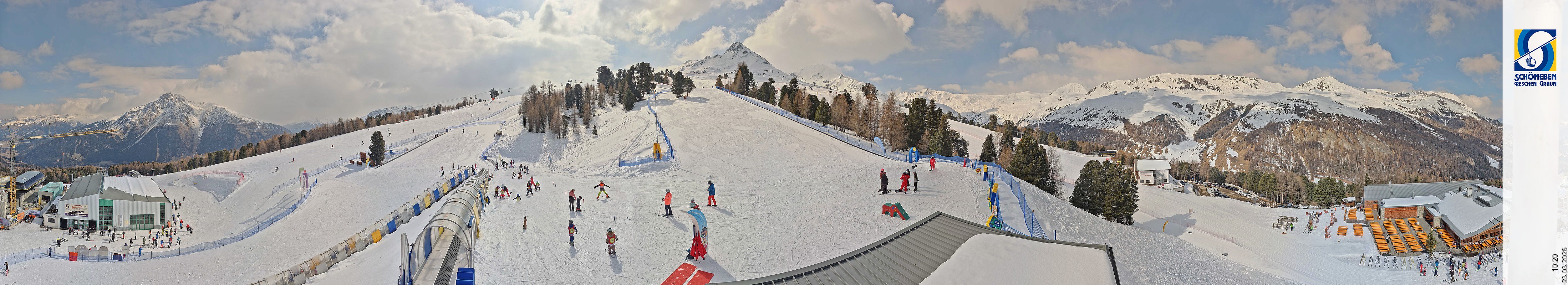 Archiv Foto Webcam Schöneben - Panoramablick von der Mittelstation