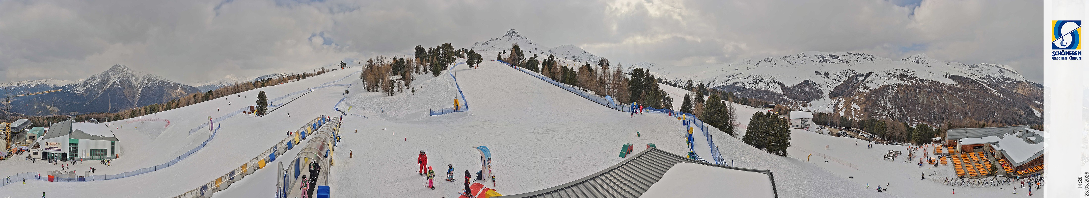 Archiv Foto Webcam Schöneben - Panoramablick von der Mittelstation