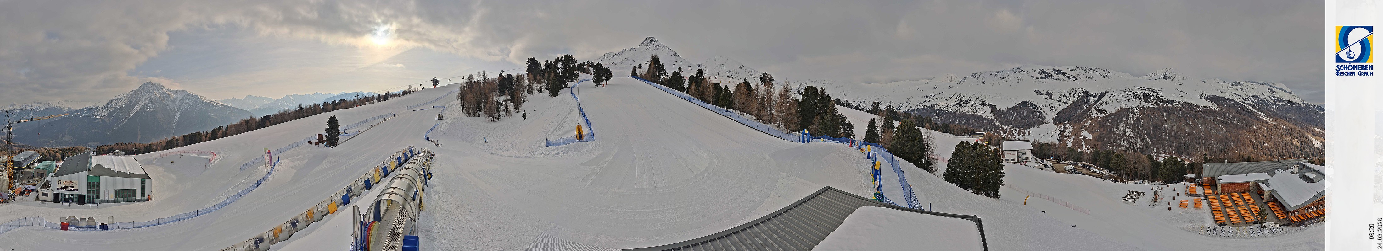 Archiv Foto Webcam Schöneben - Panoramablick von der Mittelstation