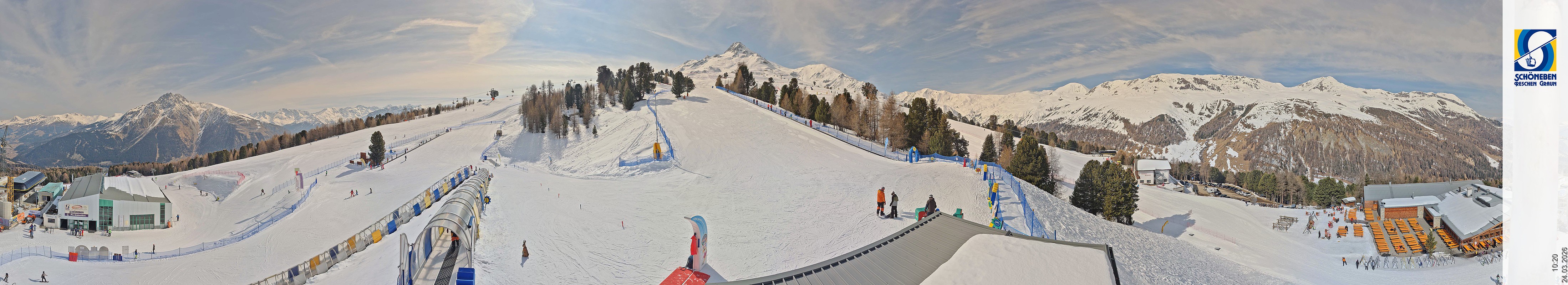 Archiv Foto Webcam Schöneben - Panoramablick von der Mittelstation