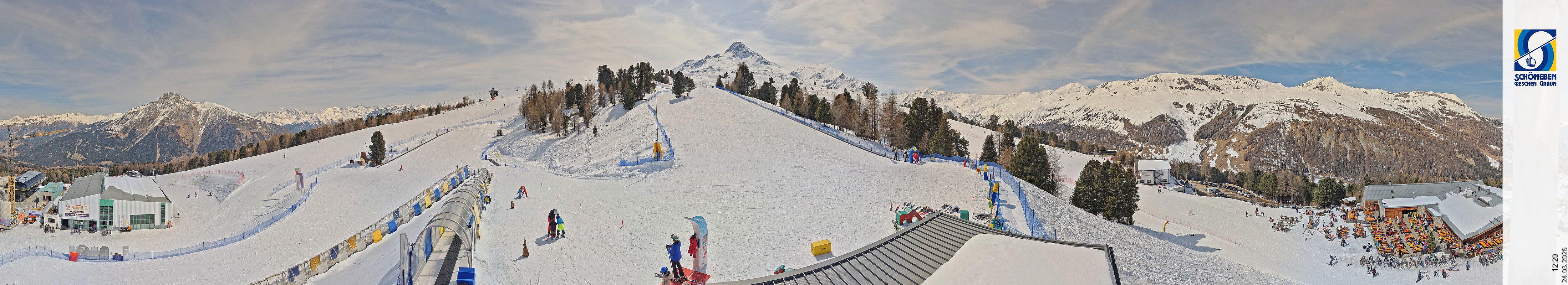 Archiv Foto Webcam Schöneben - Panoramablick von der Mittelstation