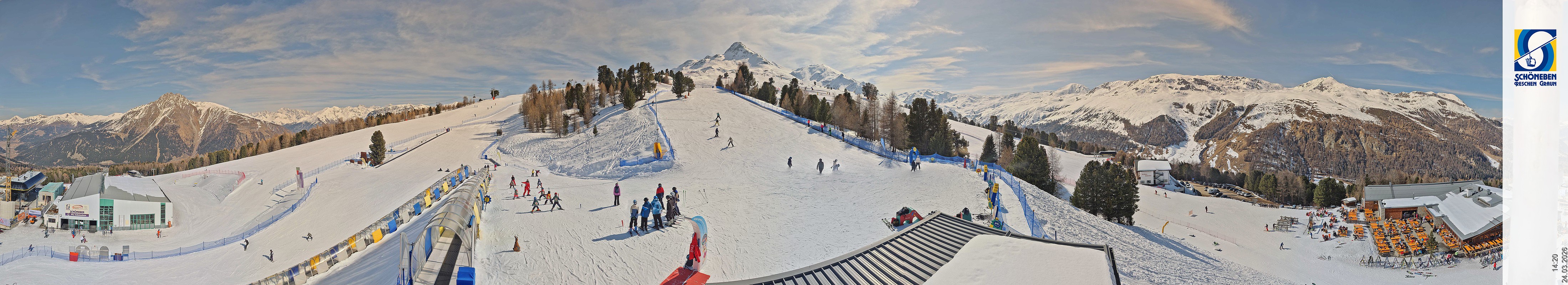 Archiv Foto Webcam Schöneben - Panoramablick von der Mittelstation