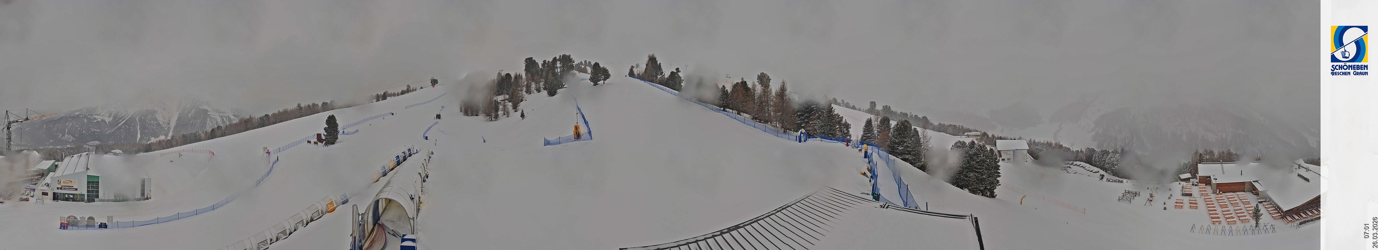 Archiv Foto Webcam Schöneben - Panoramablick von der Mittelstation