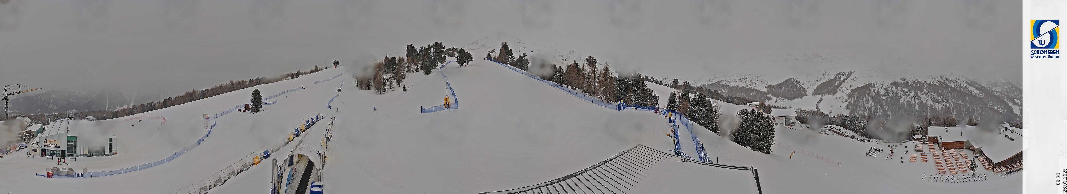 Archiv Foto Webcam Schöneben - Panoramablick von der Mittelstation