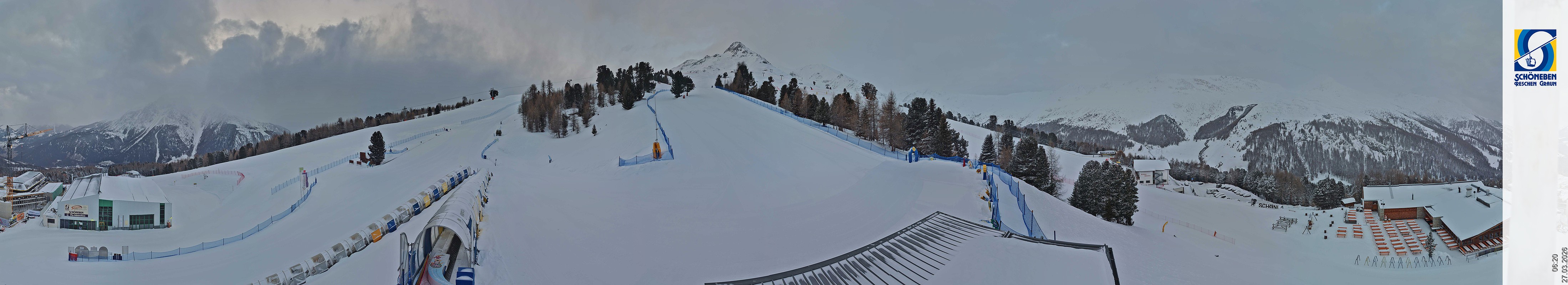 Archiv Foto Webcam Schöneben - Panoramablick von der Mittelstation