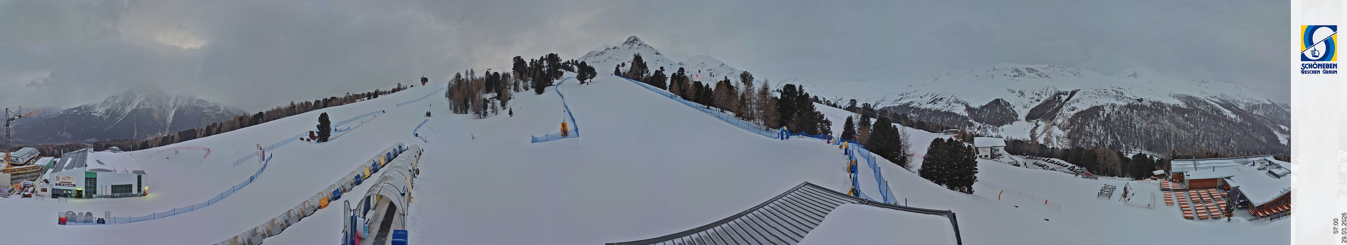 Archiv Foto Webcam Schöneben - Panoramablick von der Mittelstation